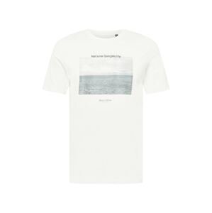 Marc O'Polo T-Shirt  biela / sivá / čierna