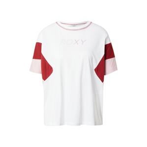 ROXY Funkčné tričko 'GOOD MORNING SONG'  biela / karmínovo červená / ružová