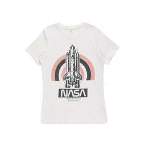NAME IT Tričko 'NASA'  biela / ružová / čierna