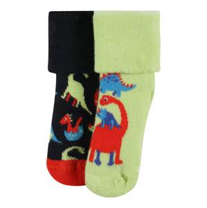 Happy Socks Socken 'Dinos'  tmavomodrá / svetlozelená / červená / svetlomodrá