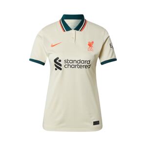 NIKE Funkčné tričko 'Liverpool FC 2021/22 Stadium Away'  slonová kosť / čierna / smaragdová / tmavooranžová