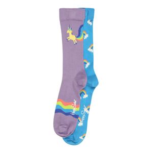 Happy Socks Ponožky  zmiešané farby / svetlofialová / nebesky modrá / biela