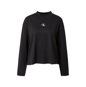 Calvin Klein Jeans Tričko  dymovo šedá / čierna / biela