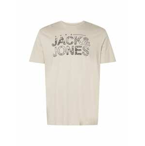 Jack & Jones Plus Tričko 'THAD'  sivá / tmavosivá / čierna / biela ako vlna