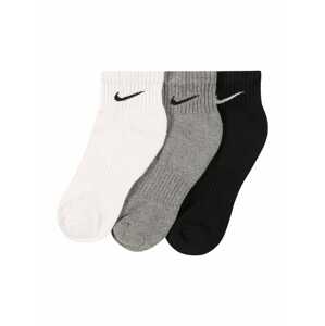 NIKE Športové ponožky 'EVERYDAY CUSH'  sivá melírovaná / čierna / biela