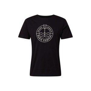 MAKIA T-Shirt 'Trident'  čierna / biela