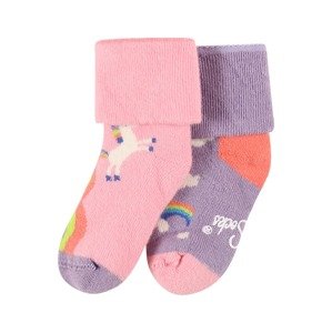 Happy Socks Ponožky 'Rainbow & Unicorn'  zmiešané farby / svetlofialová / ružová / biela / červená