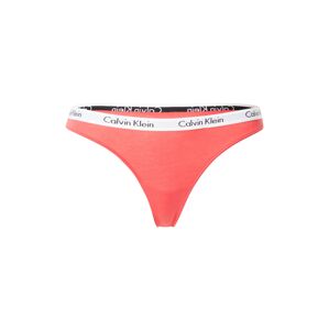 Calvin Klein Underwear Tangá  červená / biela / čierna