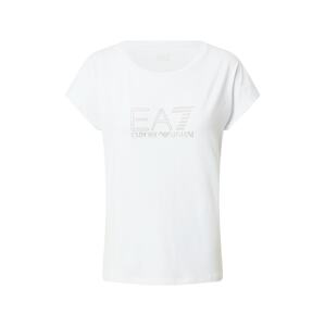 EA7 Emporio Armani Shirt  biela / strieborná