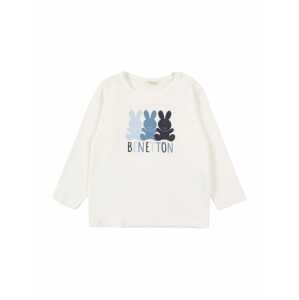 UNITED COLORS OF BENETTON T-Shirt  biela / svetlomodrá / modrá / námornícka modrá