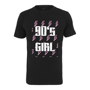 Merchcode Tričko '90ies Girl'  fialová / pastelovo fialová / čierna / biela