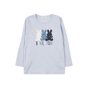 UNITED COLORS OF BENETTON T-Shirt  dymovo modrá / námornícka modrá / biela
