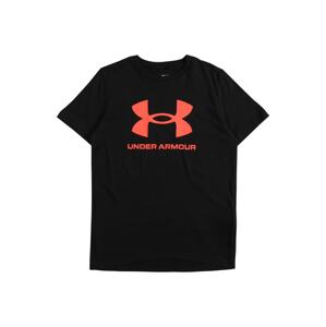 UNDER ARMOUR Sportshirt  čierna / červená