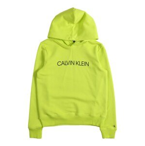 Calvin Klein Jeans Mikina  neónovo zelená / čierna