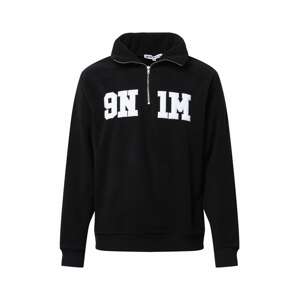 9N1M SENSE Sweatshirt  čierna / biela