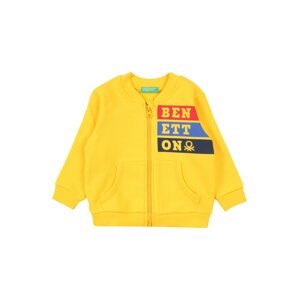 UNITED COLORS OF BENETTON Tepláková bunda  žltá / tmavomodrá / červená / námornícka modrá