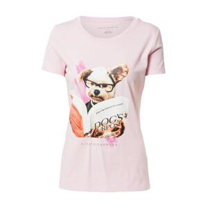EINSTEIN & NEWTON Tričko 'Hund Buch'  zmiešané farby / ružová