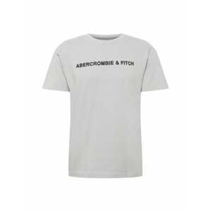 Abercrombie & Fitch Tričko  sivá / čierna