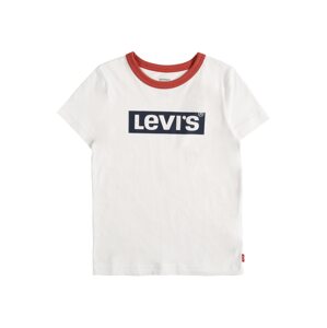 LEVI'S T-Shirt  biela / tmavomodrá / červená