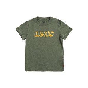 LEVI'S Tričko  kaki / zlatá žltá