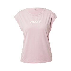ROXY Funkčné tričko  ružová / biela