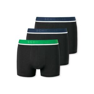 SCHIESSER Boxershorts  čierna / trávovo zelená / námornícka modrá / biela