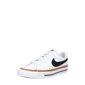 Nike Sportswear Tenisky 'Court Legacy'  biela / čierna / tmavooranžová