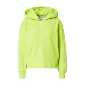 Calvin Klein Jeans Sweatshirt  neónovo zelená / biela