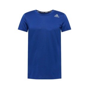 ADIDAS PERFORMANCE Funkčné tričko  sivá / kráľovská modrá