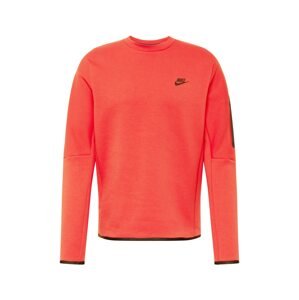 Nike Sportswear Mikina  neónovo červená / čierna