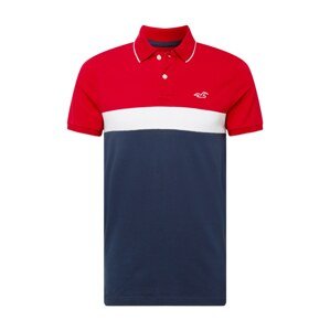 HOLLISTER Shirt  červená / biela / námornícka modrá