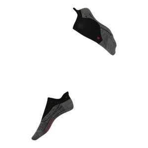 FALKE Športové ponožky  čierna / tmavosivá / červená