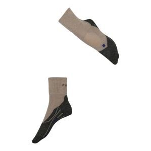 FALKE Športové ponožky  tmavobéžová / čierna melírovaná