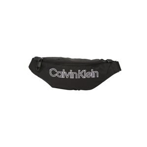 Calvin Klein Gürteltasche  čierna / biela / sivá melírovaná