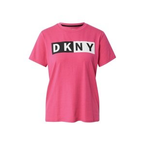 DKNY Performance Tričko  biela / čierna / ružová