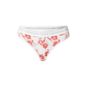 Calvin Klein Underwear Tangá  biela / svetločervená