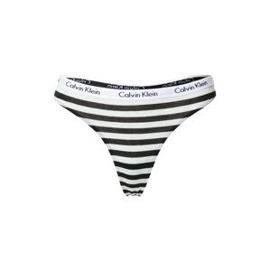 Calvin Klein Underwear Tangá  biela / čierna