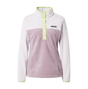 COLUMBIA Športový sveter 'Benton Springs'  fialová / biela / neónovo žltá