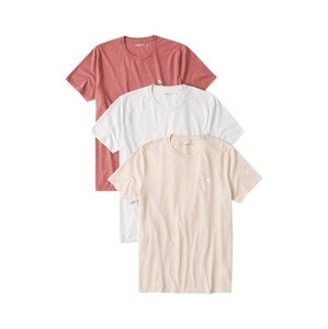 Abercrombie & Fitch Shirt  červená / biela / béžová