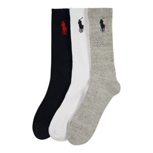 Polo Ralph Lauren Ponožky  sivá / červená / čierna / biela