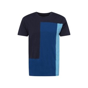 EDC BY ESPRIT T-Shirt  námornícka modrá / kráľovská modrá / svetlomodrá
