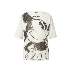 PRINCESS GOES HOLLYWOOD Oversize tričko 'Disney Mickey'  sivá melírovaná / čierna