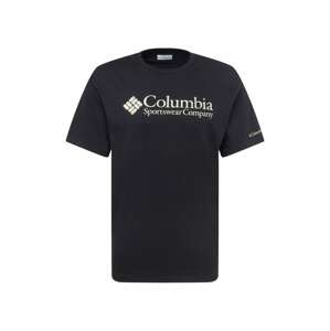 COLUMBIA Funkčné tričko  čierna / biela / béžová
