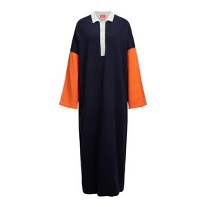 JJXX Pletené šaty 'Josie'  oranžová / biela / modrá