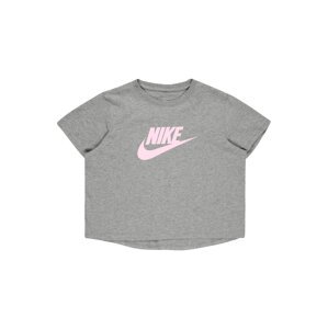 Nike Sportswear Tričko  sivá / svetloružová