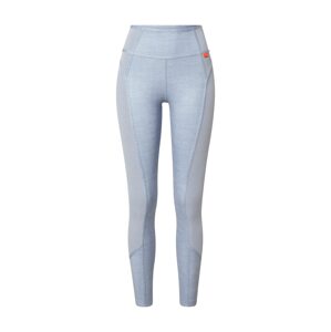 NIKE Športové nohavice 'One Luxe'  sivá melírovaná / oranžová