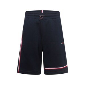 Tommy Sport Športové nohavice  námornícka modrá / biela / ohnivo červená