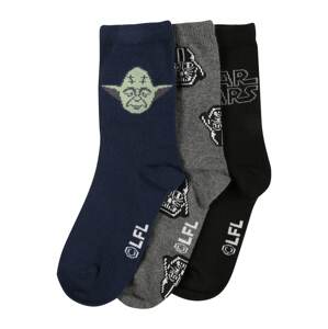 GAP Ponožky  tmavomodrá / sivá melírovaná / čierna / biela / svetlozelená