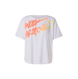 UNDER ARMOUR Funkčné tričko  biela / koralová / oranžová / neónovo žltá