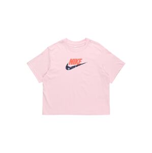 Nike Sportswear Tričko  ružová / koralová / námornícka modrá / šedobiela
